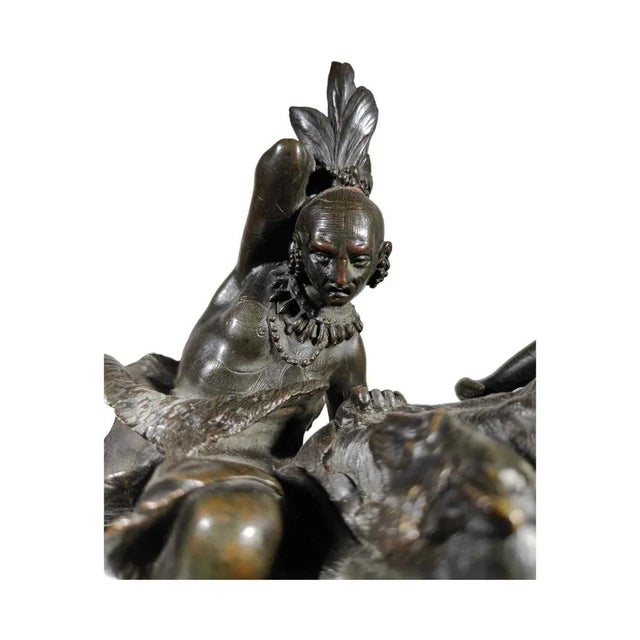 Amazon on Horseback Attacked by a Tiger by August-Karl-Edouard, 1900s, Set of 2 For Sale - Image 6 of 13