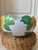 Vintage 12” Italian Sunflower Insized, Glazed Handpainted Terracotta Bowl For Sale In Los Angeles - Image 6 of 18