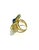 Bochic "Orient" Blue Sapphire & Multi Sapphire Cocktail Ring Set 18K Gold&Silver For Sale - Image 12 of 18