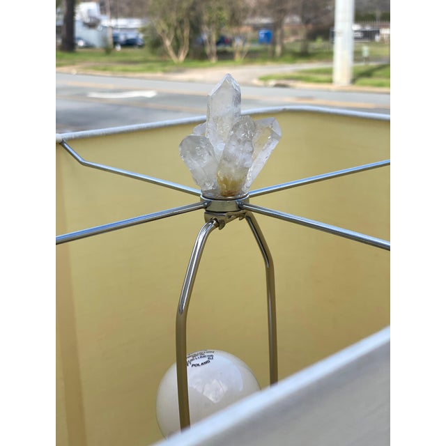 Large Quartz Crystal Table Lamp For Sale In Little Rock - Image 6 of 11