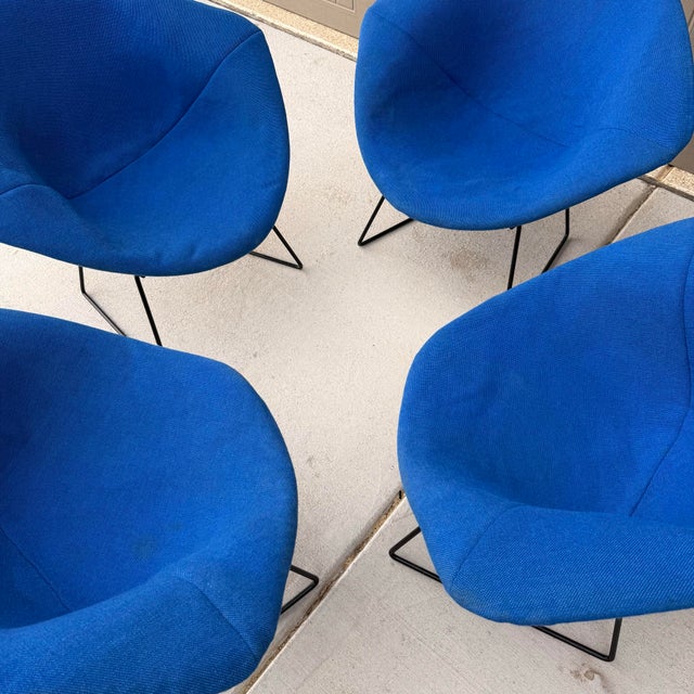 Set of Four Harry Bertoia Diamond Chairs for Knoll For Sale In Denver - Image 6 of 11