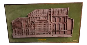Franco Reggiani, Section of the Municipal Theatre of Reggio Emilia from 1857, 1970s, Terracotta