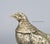 Early 20th Century 11" Pair of Antique Italian Silver Plated Pheasant Statues For Sale - Image 5 of 9