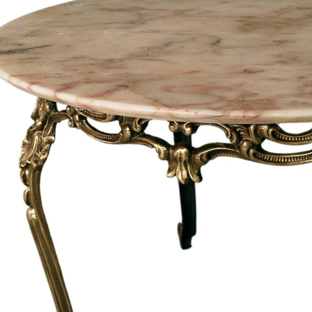 French Louis XV Belle Epoque Cocktail Table in Bronze from Maison Baguès, 1890s For Sale - Image 4 of 7