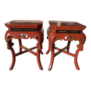 Early Pair of Fijian Tables For Sale