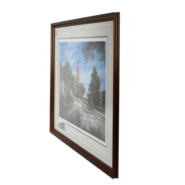 Realism Late 20th Century Framed Print of William Mangum's "Bald Head Lighthouse" For Sale - Image 3 of 10