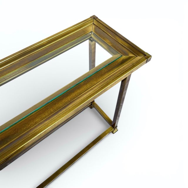 Mastercraft Late 20th Century Petite Mastercraft Attributed Console Table For Sale - Image 4 of 6