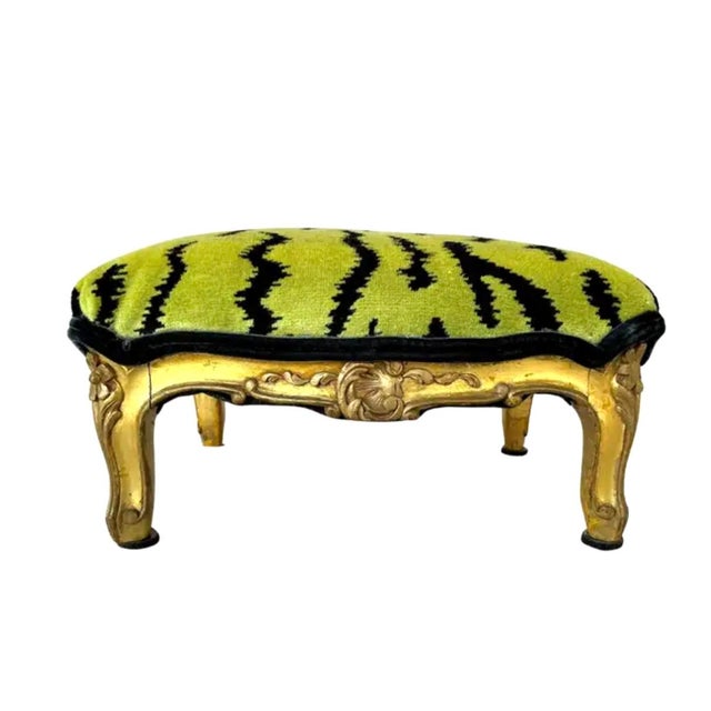 Mid 20th Century Louis XV Scalamandrè Footstool For Sale - Image 5 of 11