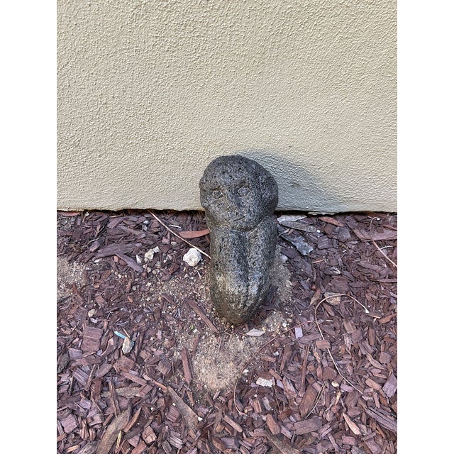 Vintage Lava Rock Carving 10.5" Tall and Weighs 20 Lb. Chairish