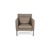 Brown Jason Leather Armchair in Brown-Gray from Walter Knoll / Wilhelm Knoll For Sale - Image 8 of 12