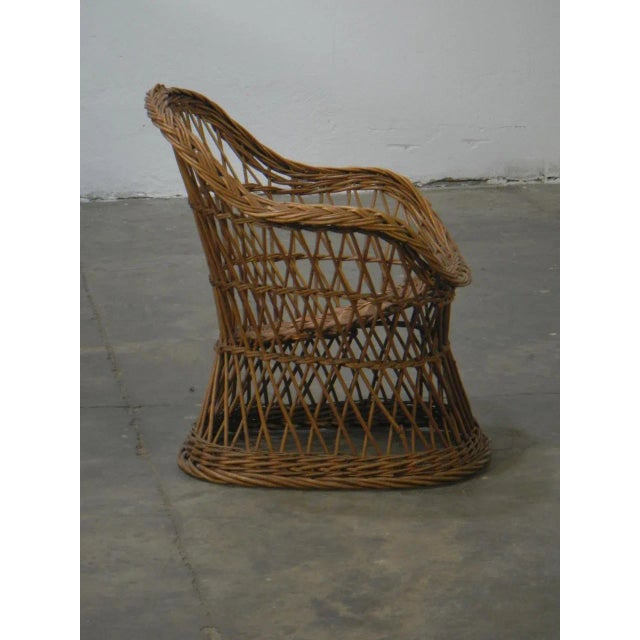 Wicker Children's Chair, 1960s For Sale - Image 4 of 6