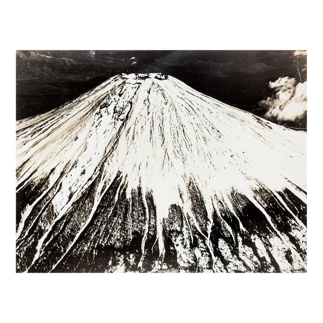 Mid 20th Century Aerial Photograph of Mt. Fuji Japan For Sale