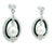 Metal Vintage 18k White Gold South Sea Pearl, Onyx and 5 Carat Diamond Earrings, Pair For Sale - Image 7 of 10