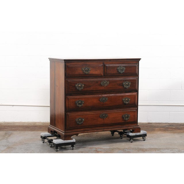 Traditional Early 19th Century Portugese Rosewood Chest For Sale - Image 3 of 13