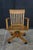 Antique 1920s Arts & Crafts Oak Bankers Desk Swivel Office Arm Chair For Sale - Image 6 of 18