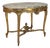 19th Century French Louis XVI Gilded Marble Top Oval Center Table For Sale