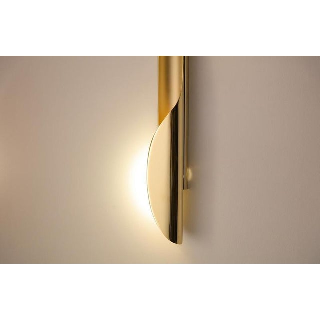 Oblong Torsade Wall Lamp by Jennifer Midoz For Sale - Image 6 of 13