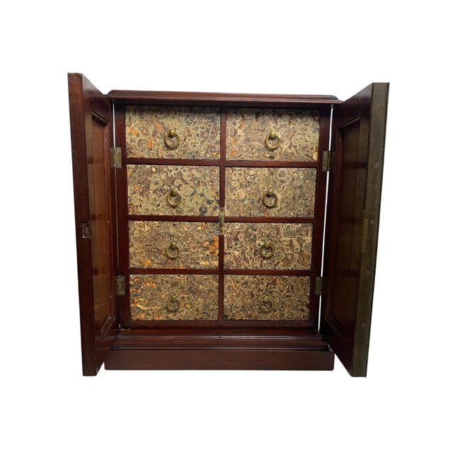 Victorian English Satinwood and Gilt Metal Glazed Pier Cabinet in Walnut, 1890s For Sale - Image 12 of 16