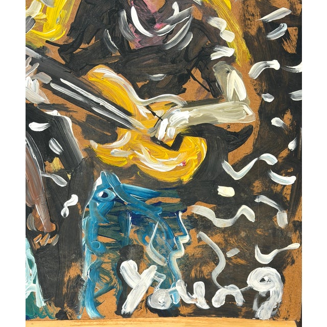 Band of Saints -Haloed Musicians- by Purvis Young (American, 1943–2010) For Sale - Image 15 of 16