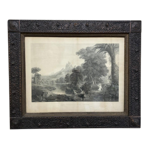 Antique C1855 Engraving of Thomas Cole's "The Voyage of Life: Youth"