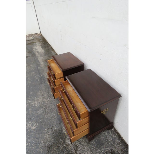 Traditional Knob Creek Large Nightstands End Side Bedside Tables a Pair 6281 For Sale - Image 3 of 17