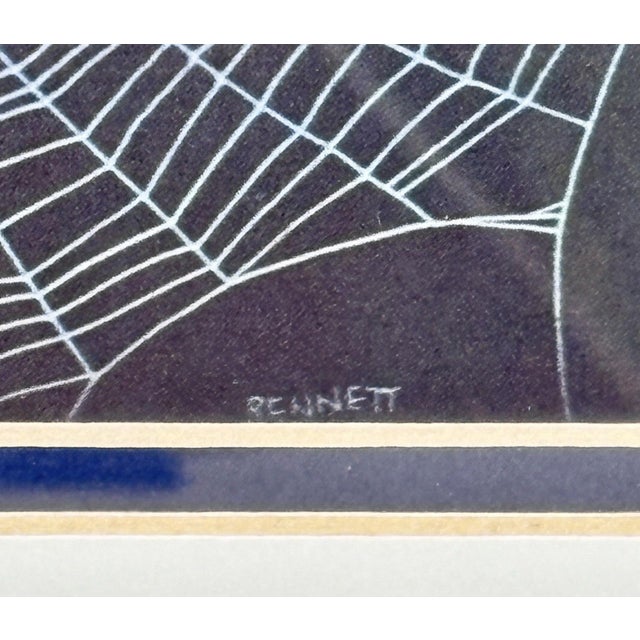 1960s "The Web" by Elton Bennett – Framed Offset Lithograph For Sale - Image 4 of 8