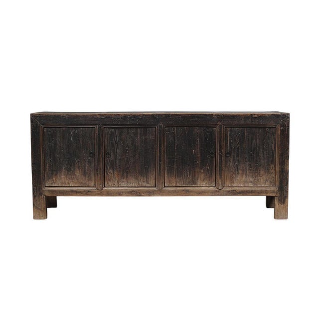 Vintage Reclaimed Wood Sideboard Cabinet 25 For Sale - Image 4 of 4