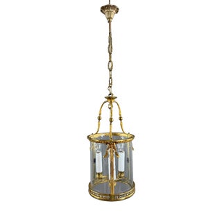 20th Century Gilt Bronze Lantern For Sale