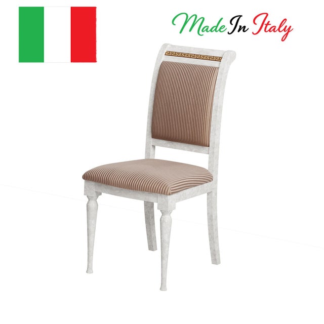 Bring refined Italian elegance to a dining room, bedroom, vanity, or formal sitting area with this Romantica side chair,...