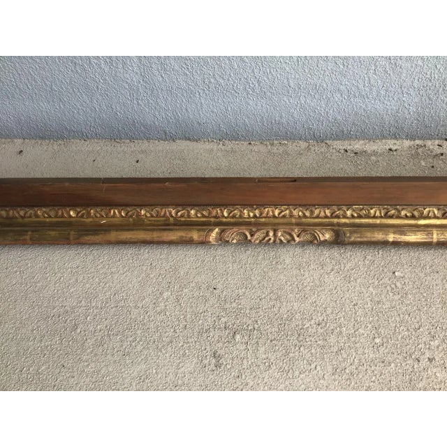 Large Antique Wood Gilt Picture Frame For Sale In Orlando - Image 6 of 11