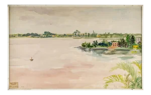 The Ivory Coast Watercolor on Paper by Luez
