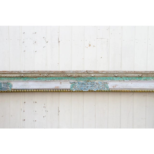 Antique Painted Tamul Nadu Architectural Beam For Sale - Image 12 of 12