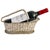 Vintage Woven Silver-Plated Wire Wine Bottle Basket Caddy & Sommelier Basket For Sale - Image 10 of 14