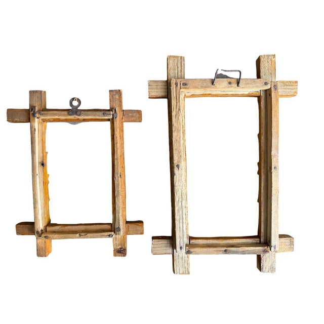 Pair Black Forest Frames 1900s Wooden For Sale In Aspen - Image 6 of 6