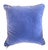 This spring inspired pillow features a flower motif and wavy chevron pattern with a bluish-purple velvet backing and welt....