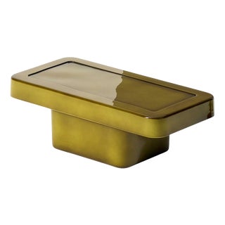Ardys Greenlacquered Concrete Low Table by Patricia Urquiola for Cassina For Sale
