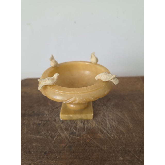5" Diameter × 3.5" H Approximately 12.7 × 8.9 cm Weight 415 g 0.9 lb Materials Genuine Italian alabaster Hand-carved stone...