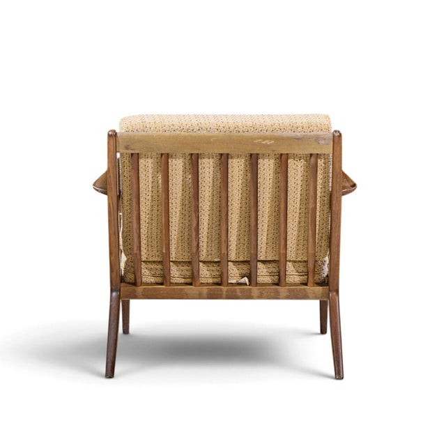 Poul Jensen for Selig Mid Century Walnut Z Lounge Chairs - Pair For Sale - Image 9 of 12