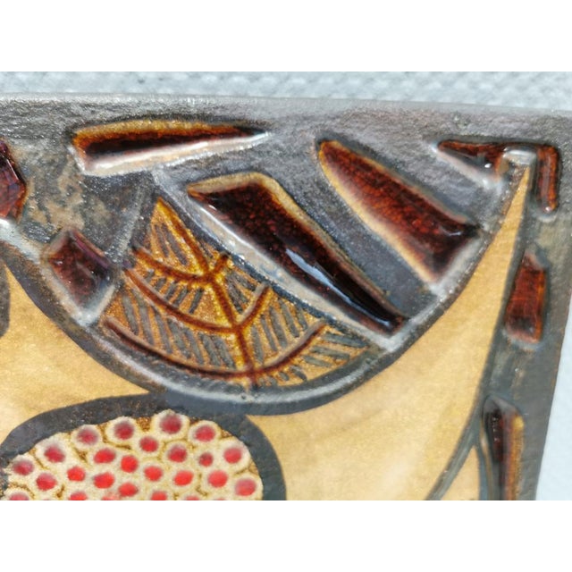 Large Relief in Stoneware by Noomi Backhausen for by Søholm Ceramic, 1979 For Sale - Image 6 of 12