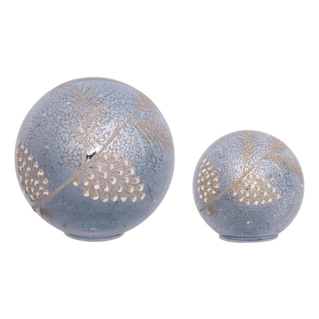 LED Pinecone Globe (Set of 2) For Sale