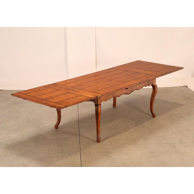 French Baker Furniture French County Milling Road Extension Table For Sale - Image 3 of 18