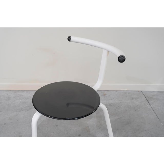 Metal Vintage Italian Chairs with Aluminum Frames, 1990, Set of 4 For Sale - Image 7 of 9