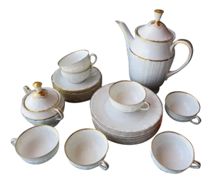 Early 20th Century Carstens Sorau Porcelain Dessert Set