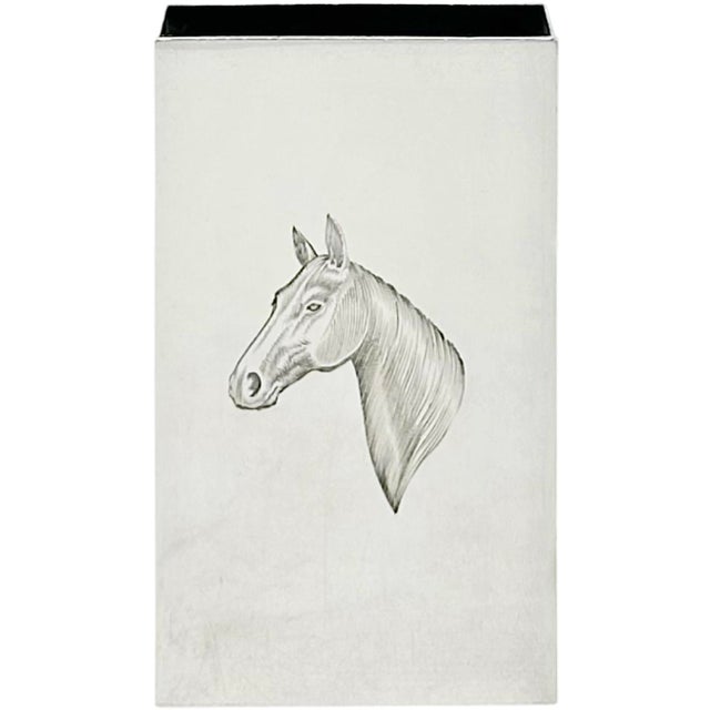 Vintage Asprey Sterling Silver Equestrian Horse Matchbook Case For Sale - Image 17 of 18