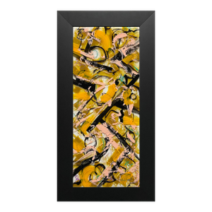 2026 Mark Lewis Original Vertical Abstract Painting - Cy Young Heritage