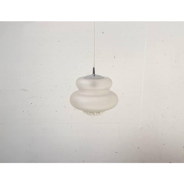 Metal AH 43 Pendant Lamp in Satin-Finished Crystal Glass from Peill & Putzler , 1970s For Sale - Image 7 of 14