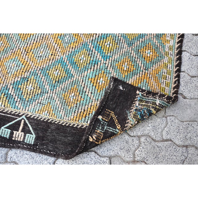 1960s Vintage Anatolian Bohemian Kilim Rug For Sale - Image 4 of 11