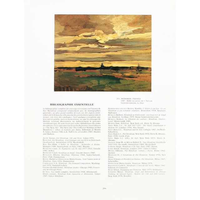 Paper 1991 After Piet Mondrian "Paysage", Full-Color Parisian Print For Sale - Image 7 of 8