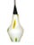This modern style pendant light features a satin glass diffuser and murrine inclusion. The diffuser height is 40 cm and...