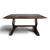 Oak Farmhouse Table with Paneled Top and Lyre-Shaped Legs, 1940s For Sale - Image 10 of 10